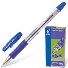 Ручка шариковая синяя 0,7 мм Pilot BPS-GP-F с резиновым упором масл (стержень 170079, 170198)