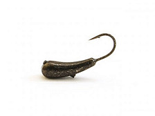 Мормышка вольфрам DS Fishing Уралка d-2.5, 0.36гр (1525) цвет черный
