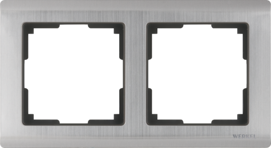 Рамка 2-м WL02-Frame-02 Metallic глянцевый никель
