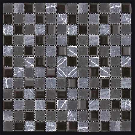 Мозаика микс (300х300) MSD-411/Mix Glass&Stone (Natural Mosaic, Китай)