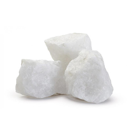 Камни для бани Кварцит белый кубики (10кг)