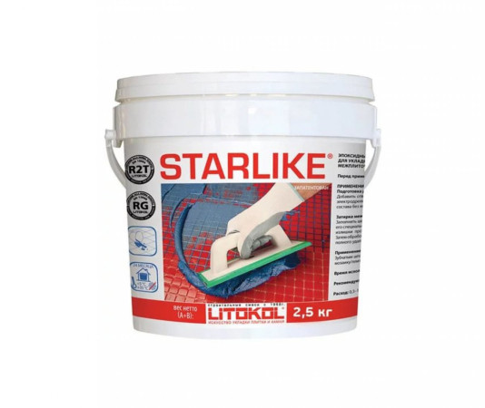 Затирка Starlike C.310 titanio (2,5кг) Литокол