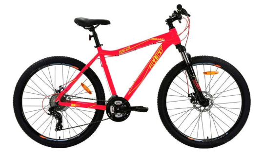 Велосипед горный Aist Rosy 1.0 Disc 27.5" 24 скорости, алюминиевая рама 16",оранжевый ( 27.5")