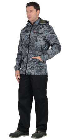 Куртка Вектор Милитари серый ткань Дюспо с флисом размер 48-50/170-176