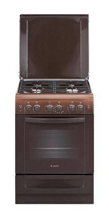 Плита газоэлектрическая Гефест 6101-02 0001(60x60x85см)(цвет:коричневый, варочная поверхность-эмаль)