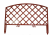 Забор декоративный №6 24х320см (7секций) терракотовый Плетенка