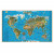 Карта настенная Мир для детей 116х79 см ламинированная, 629