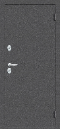 Дверь входная Acoustic OikoT Антик серебро/софт белый 980х2050 Левая 8,7см