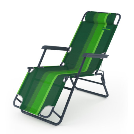 Кресло-шезлонг двухпозиционный 153х60х79 зеленый К201