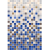 Плитка облицовочная (27,5х40) Гламур ГЛАМ 2С бело-голубой микс (Керамин, Беларусь)