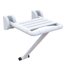 Сиденье для инвалидов GFmark с опорой в пол, откидное, белое 944