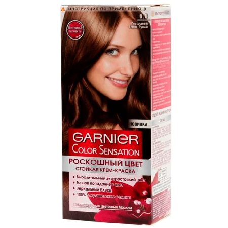 Краска для волос GARNIER Роскошь Цвета №6.0 Роскошный темно-русый