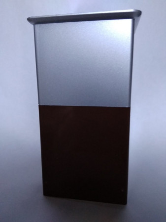 Опора пластиковая (50х50х100) металлик+коричневый