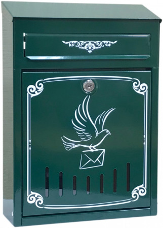 Ящик почтовый с замком Элит дизайн зеленый ПЯ 01 04 ДК 00.000