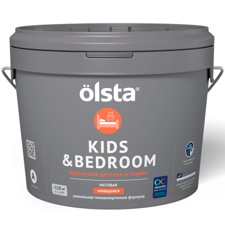 Краска для детских и спален Kids&bedroom база А (2,7л) OLSTA