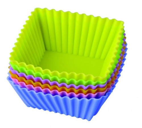 Набор форм для выпечки "Тарталетки-квадраты 7х3,5 см Silicone 93-SI-S-17.4
