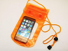 Чехол водозащитный для телефона 22,5х9,5 см PROTECT оранжевый 
