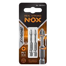 Бита PH 1х50мм 2шт NOX STRONG Torsion 336150-2