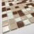Мозаика стеклянная  (327х327х4) МС125 светло-коричневый микс (Elada Mosaic, Китай)
