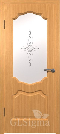 Дверное полотно ДО600 GLSigma 92 миланский орех (ВФД)