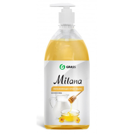Мыло жидкое MILANA 1000мл Молоко и мёд