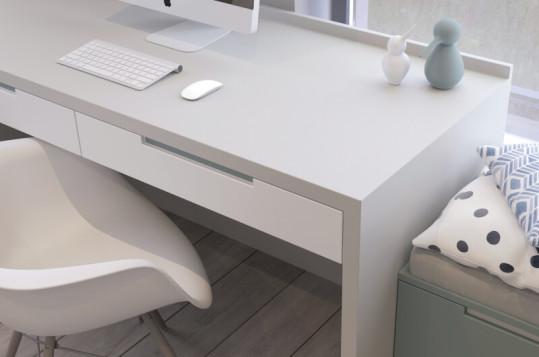 ЛДСП 16 мм Серый камень 0112 PE (2,07х2,8) Ultradecor
