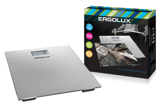 Весы напольные электронные 180кг ERGOLUX ELX-SB02-C03 Серые