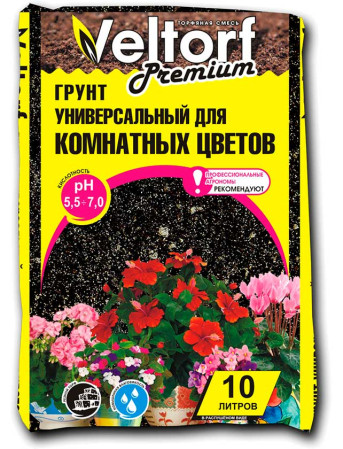 Грунт Универсальный для комнатных цветов 10л Велторф Premium