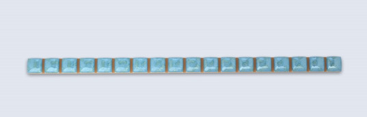 Бордюр (250х6х11) "Бусинки" голубой (Орнамент)