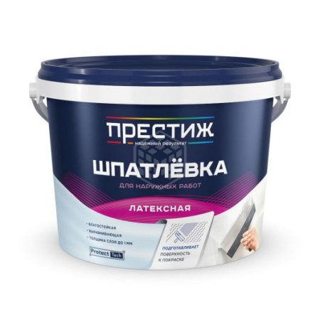 Шпатлевка латексная белая (3кг) Престиж