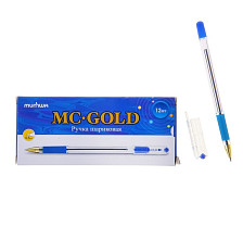 Ручка шариковая синяя 0,5 мм MunHwa MC Gold MC-04 1088416