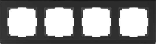 Рамка 4-м WL04-Frame-04-black Stark черная