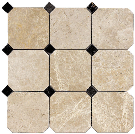Мозаика каменная (305х305) M036+M076-BP / Octagon1 (Natural Mosaic, Китай)