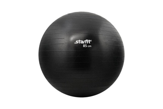 Мяч гимнастический STARFIT GB-101 85 см, цвет-черный, антивзрыв 1/10