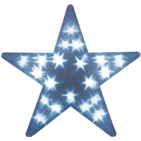 Фигура светодиодная LT027"Звезда"IP20 0,9W 15LED белый 34,5смх8смх33см
