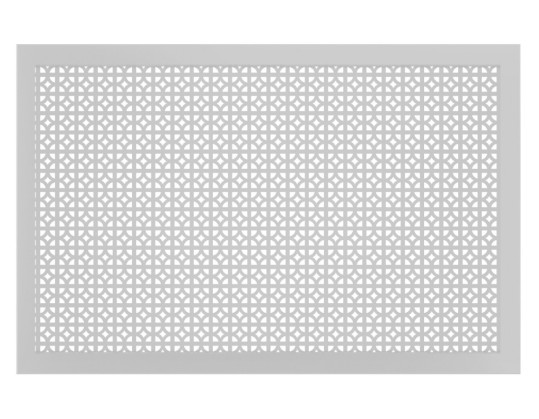 Экран ХДФ Классик 600х900, Эфес белый профиль 70мм белый 