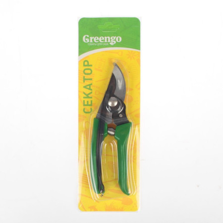 Секатор 180 мм пластиковые ручки Greengo