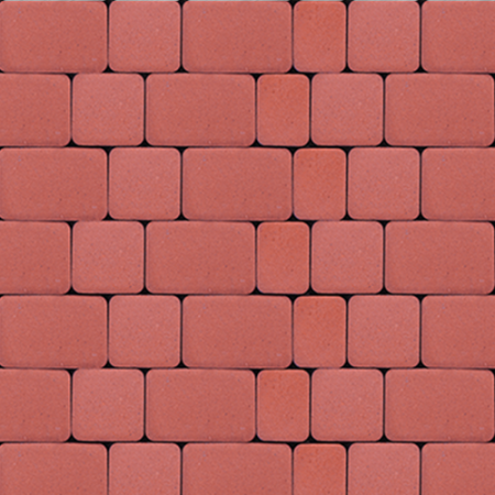Тротуарная плитка "Инсбрук Альт" красный 40 мм (1 ряд=0,92 м2)