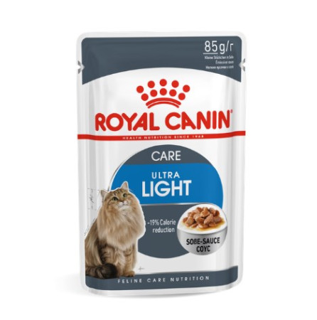 Корм для кошек Royal Canin UltraLight, пауч в соусе 85 гр