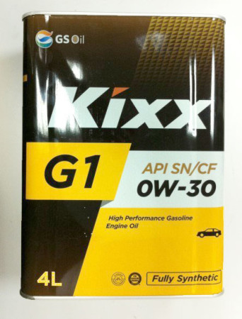 Масло моторное KIXX G1 0W30 SN/CF/GF-5 4л синт