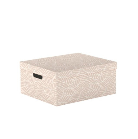Коробка для хранения с крышкой "Листья" 28х37х18 см складная RUU-07