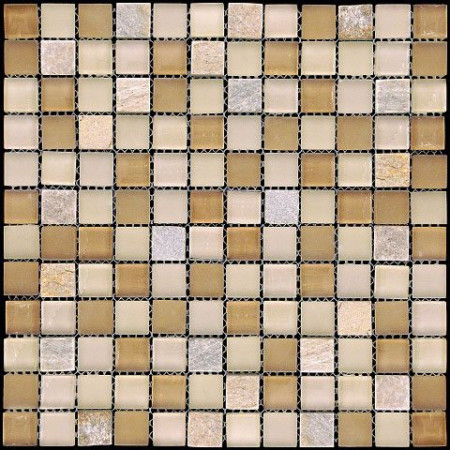 Мозаика микс (298х298) KBE-06 (FT-01-23) Mix Glass&Stone&Metall (Natural Mosaic, Китай)