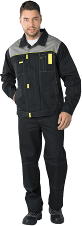 Куртка Турбо чёрная ткань Томбой размер 52-54/170-176