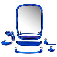 Набор для ванной комнаты с зеркалом Вива Классик синий