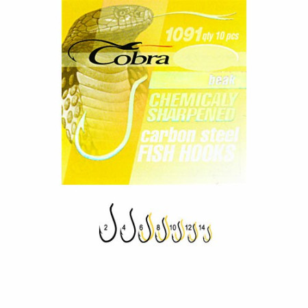 Крючки Cobra BEAK сер 1091BZ разм 006 C1091BZ-006 (10шт)