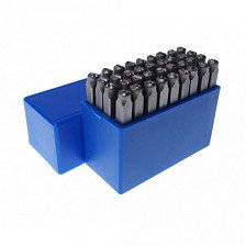 Клейма буквенные 4мм сталь (32шт) CNIC 37150