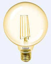 Лампа светодиодная ретро 8W/2700 E27 G95S (шар) General