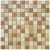 Мозаика стеклянная  (327х327х4) СВ520 бежево-коричневый микс (Elada Mosaic, Китай)