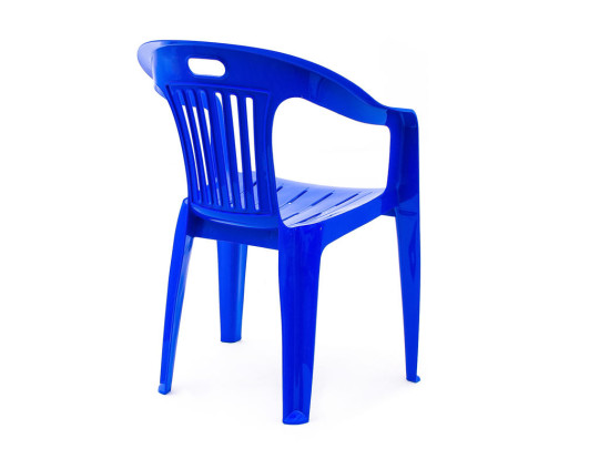 Кресло пластмассовое синее Комфорт-1 Стандарт