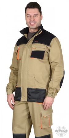 Куртка Манхеттен песочная/оранжевый/черный размер 56-58/170-176